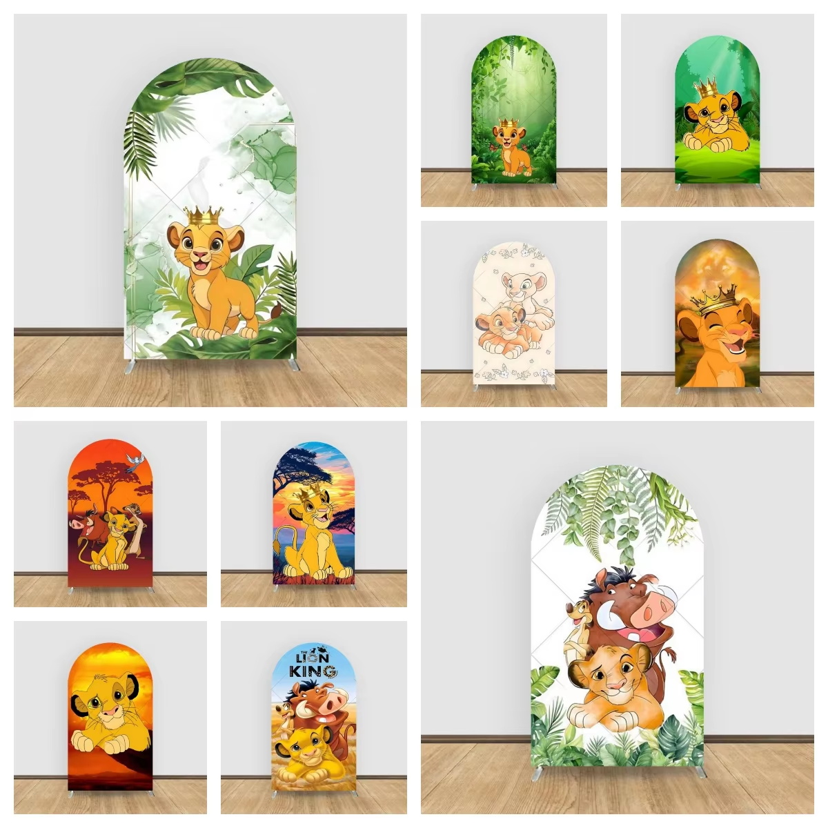 Photography Composition - Lion King Simba Arch Backdrop Cover