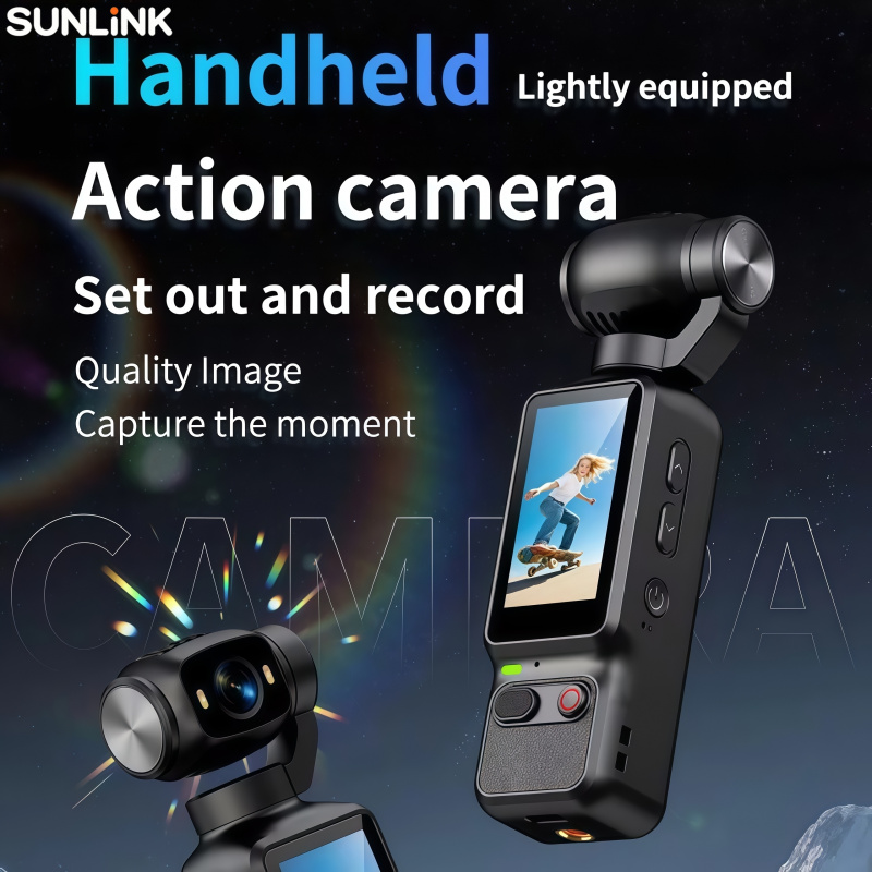 1pc Handheld Action Camera 4K  - Handheld Stabilizer Gimbal review and price